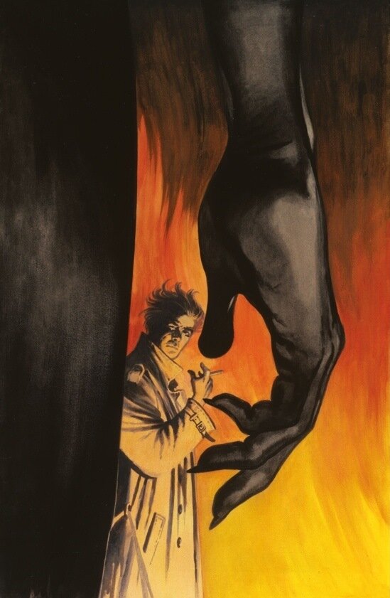 Одна из обложек из сборника графических новелл «Джон Константин. Hellblazer. «Хоррорист» и другие истории. Лучшее» © ООО «Издательская Группа «Азбука-Аттикус»