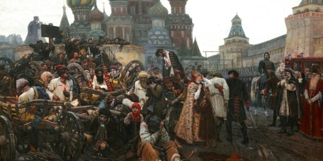 Картина Василия Сурикова «Утро стрелецкой казни», 1881 г. Изображение: Wikimedia Commons📷

