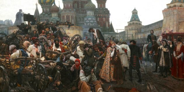 Картина Василия Сурикова «Утро стрелецкой казни», 1881 г. Изображение: Wikimedia Commons📷
