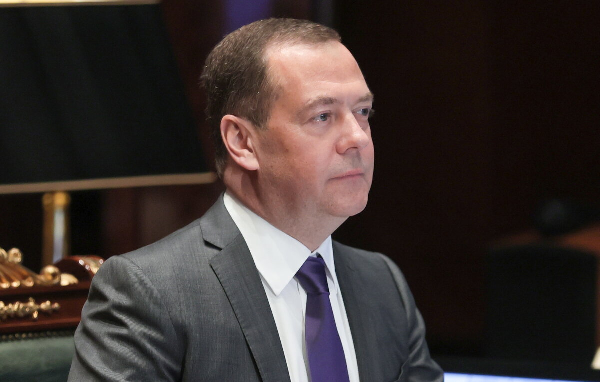    Заместитель председателя Совета безопасности РФ Дмитрий Медведев  Екатерина Штукина/POOL/ТАСС