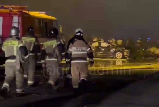    Последствия взрыва на автозаправке в Махачкале