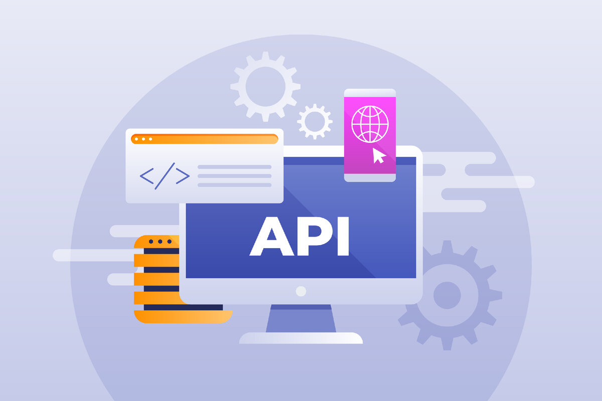 Api 1. Что такое АПИ иллюстрация. API.