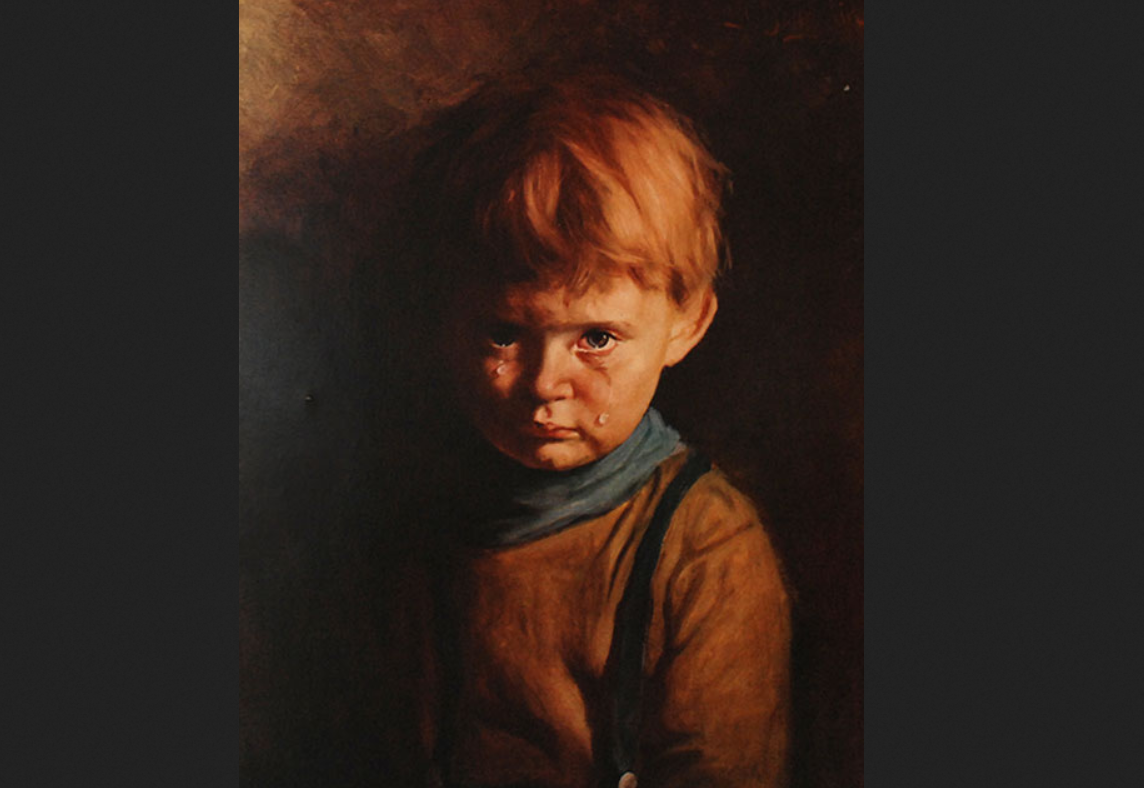 Проклятая картина плачущий мальчик история картины. Джованни Браголин. Джованни Браголин – «Плачущий мальчик» (1950-е). «Плачущий мальчик» Джованни Браголина.