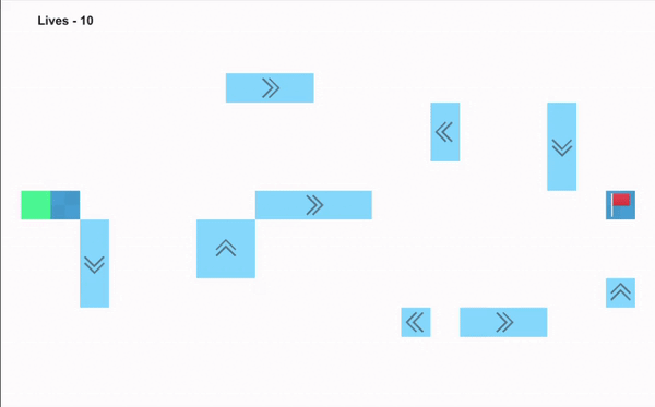 Идея №2. Стрелки направления движения блоков