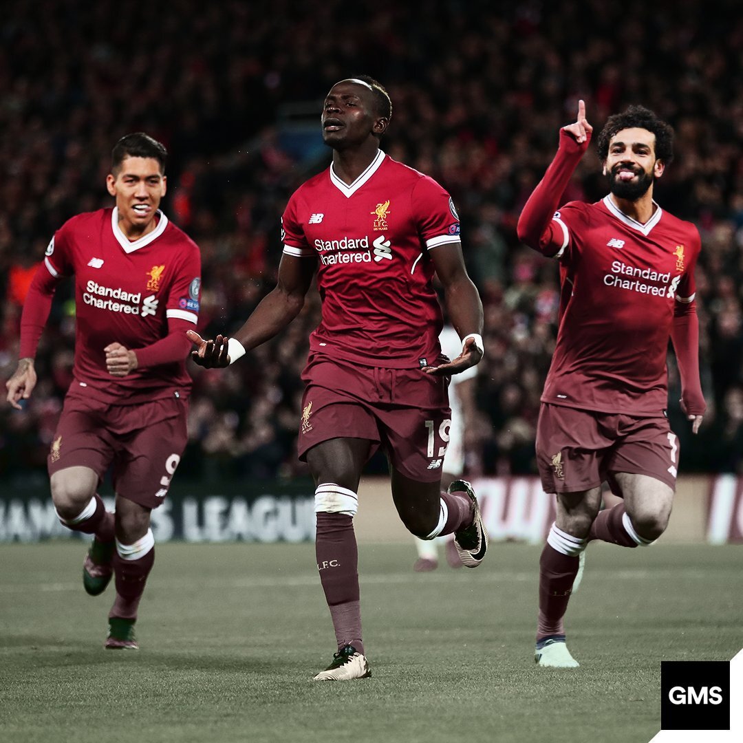 Фирмино, Мане, Салах. https://twitter.com/GiveMeSport/status/988872231475441665