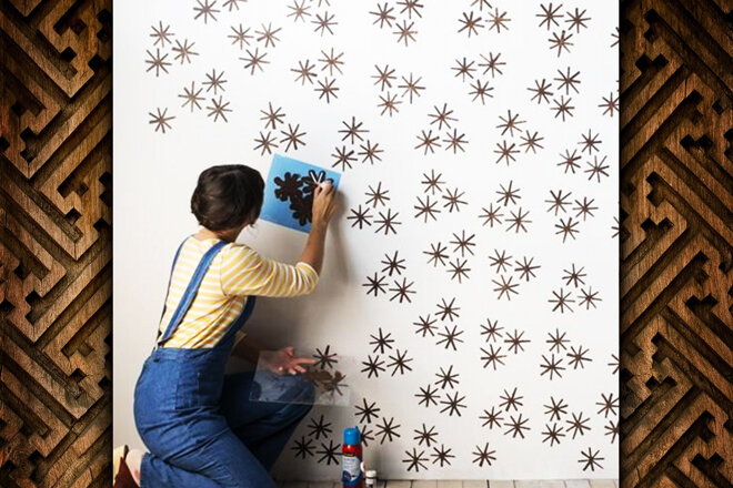 Трафареты для декора стен - эксклюзивный дизайн своими руками - Российская газета