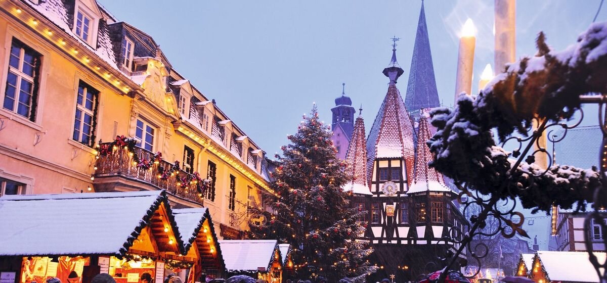 Украшенные улицы немецких городов
