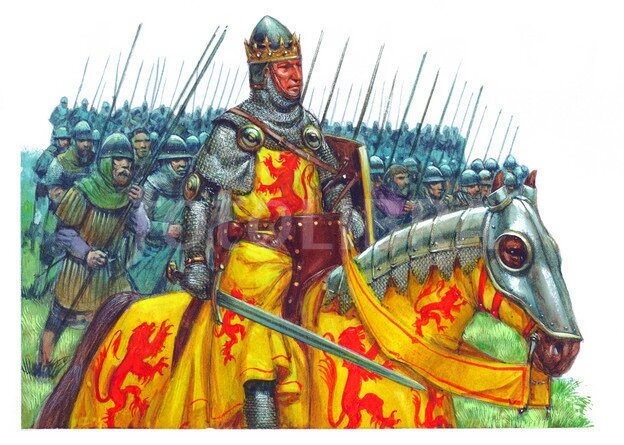 Таким Роберта I Брюса изображают в детских книжках.