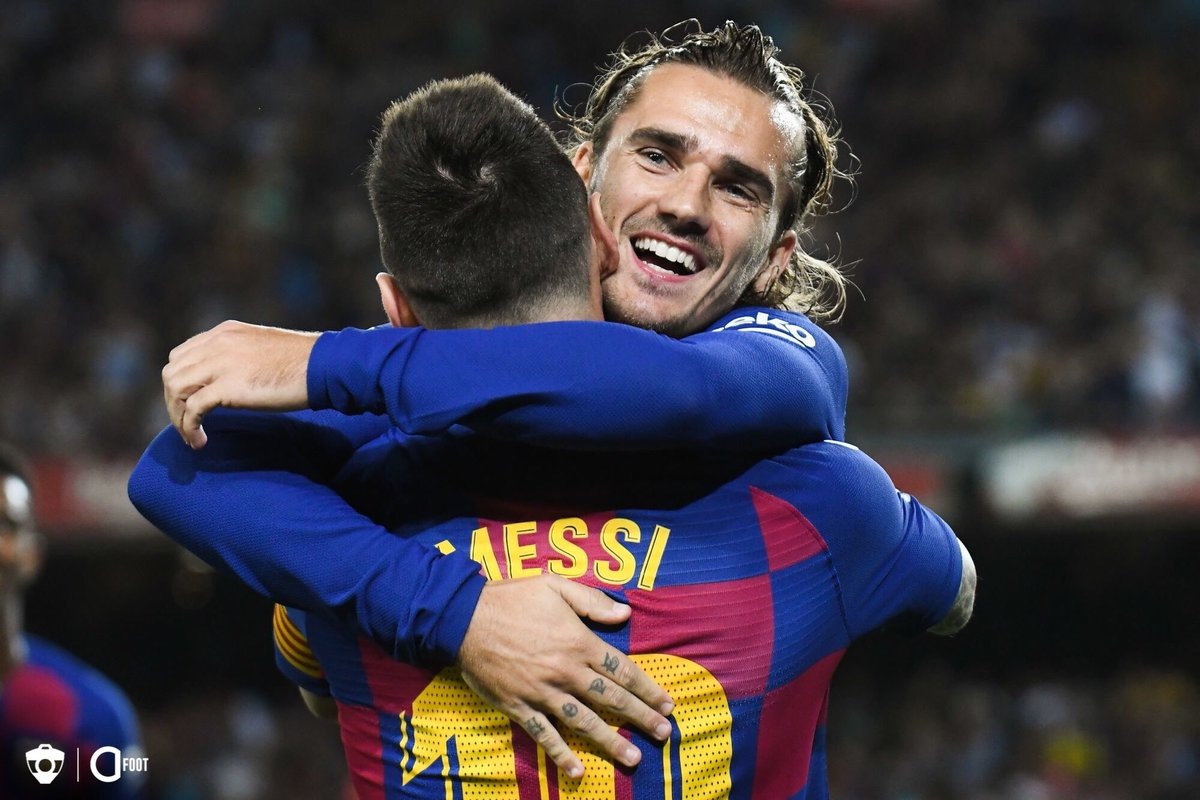 Лео Месси и Антуан Гризманн