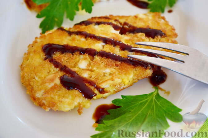 яйца, крупа манная, вода, соль, перец чёрный молотый, сухари панировочные, масло растительное