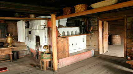 Традиционная печь в коми избе (фото из открытого доступа)