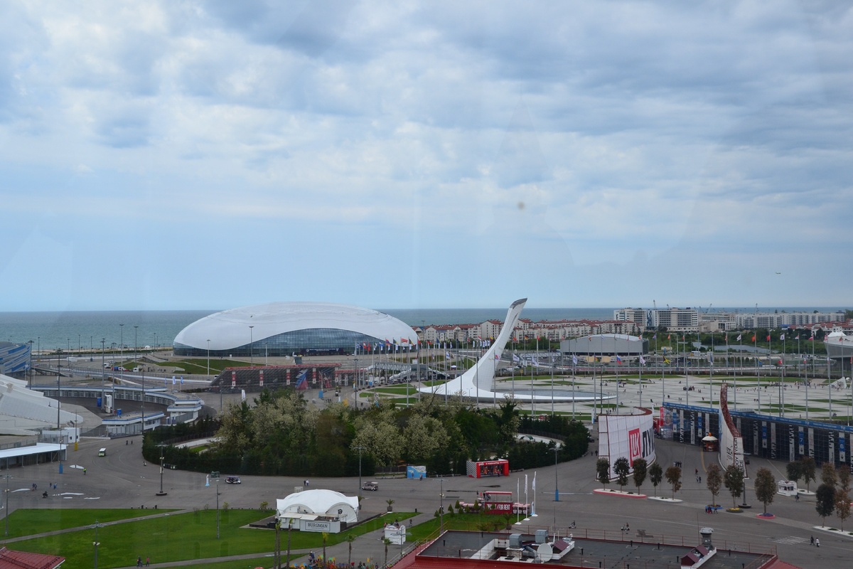 Вид с колеса обозрения.