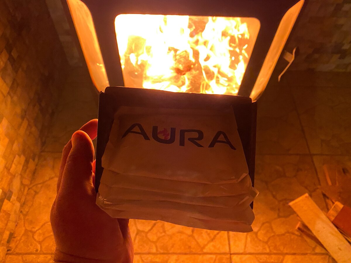 Затопил камин