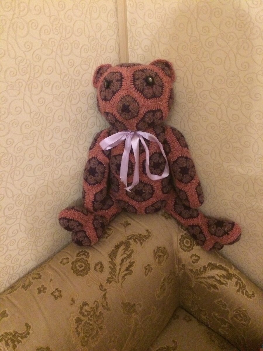 вязаный медведь