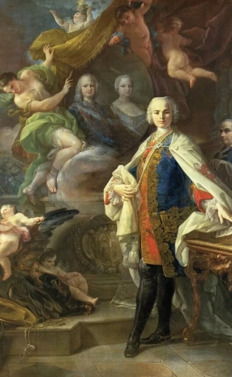 Фаринелли, один из певцов-кастратов того времени.