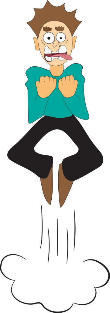 Если бы не ухватился за свою бабу, точно бы взлетел.