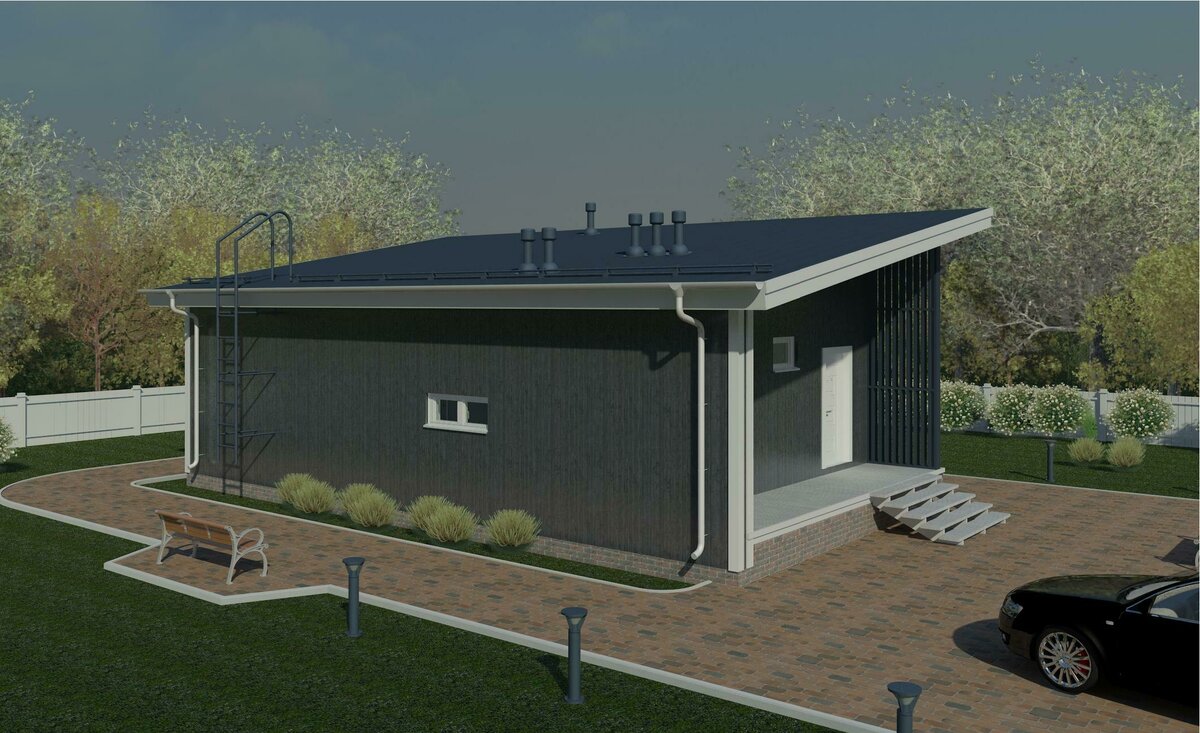 Главный фасад (слева)