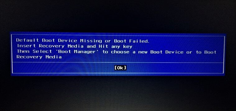 На ноутбуке Boot failed. Ошибка Boot device. Inaccessible Boot device при загрузке Windows 10. Boot device ноутбук.