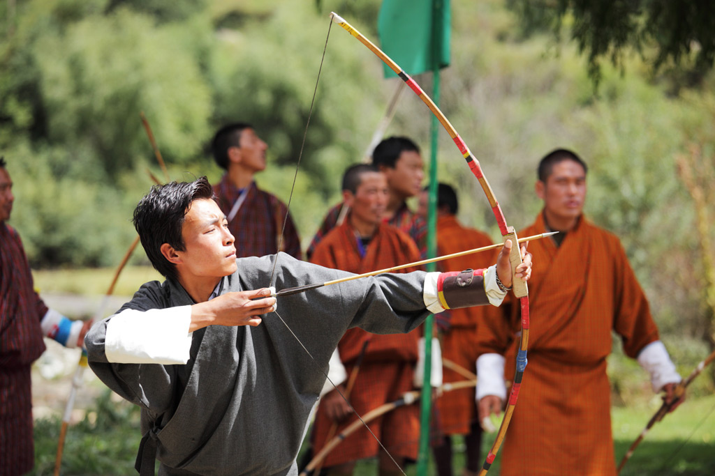 Стрельба из лука – самый популярный вид спорта в Бутане