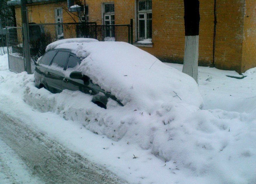 Парковка зимой