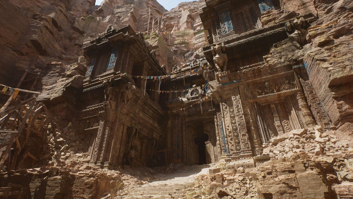 Кадр из первого трейлера Unreal Engine 5. 