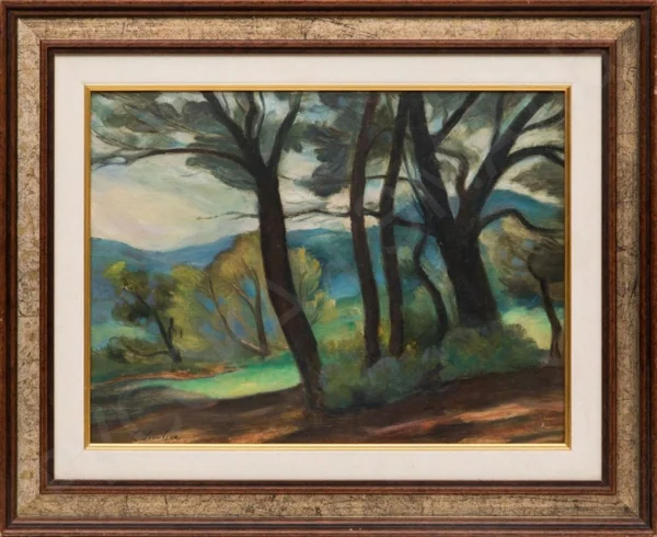 Левицкая София Филипповна (1874-1937). Лесной пейзаж. Начало XX века. 