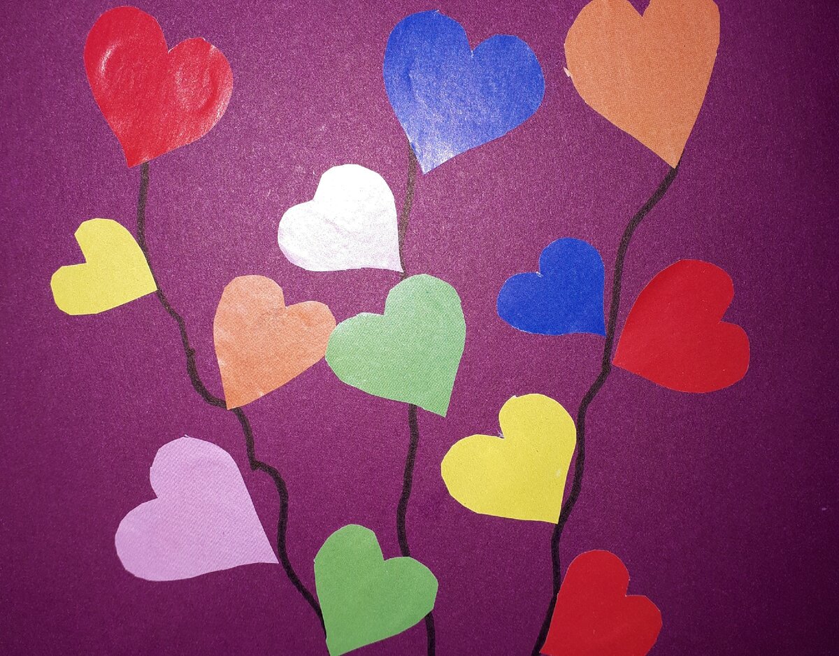 Фото моё. Поделка сына "Любовь к маме"