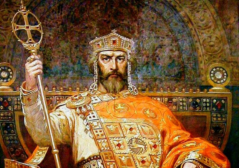 Византийский император Константин Багрянородный. Живопись