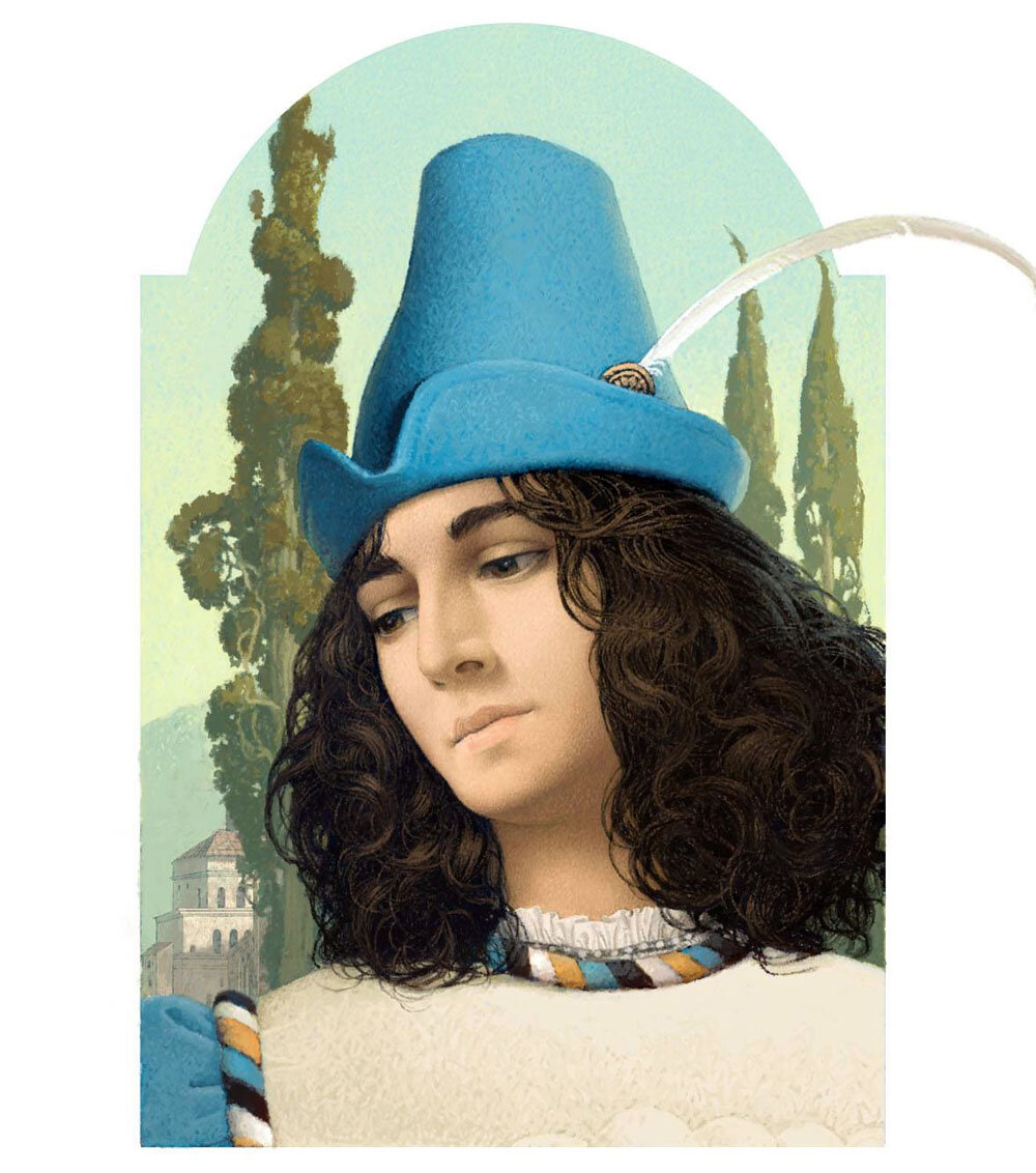 Иллюстрация Владимира Ненова к пьесе Уильяма Шекспира "Ромео и Джульетта". 