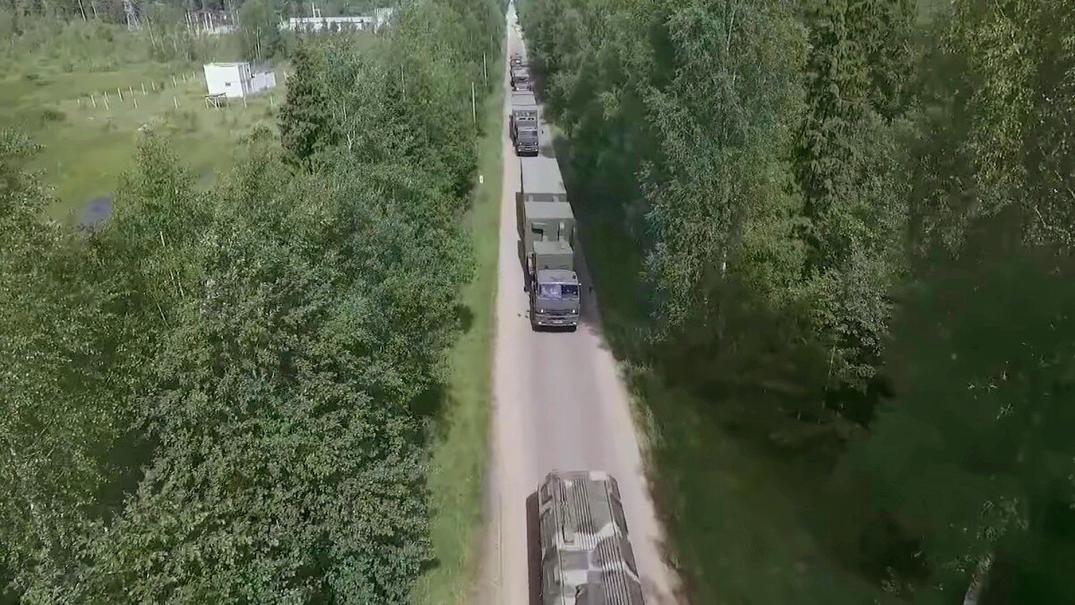 Колонна на марше