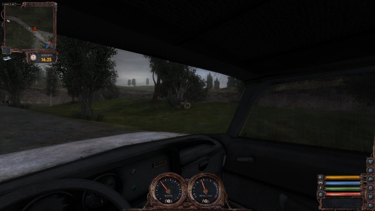 Псевдо-гигант на обочине, настроения и патронов сражается с ним у меня нет.