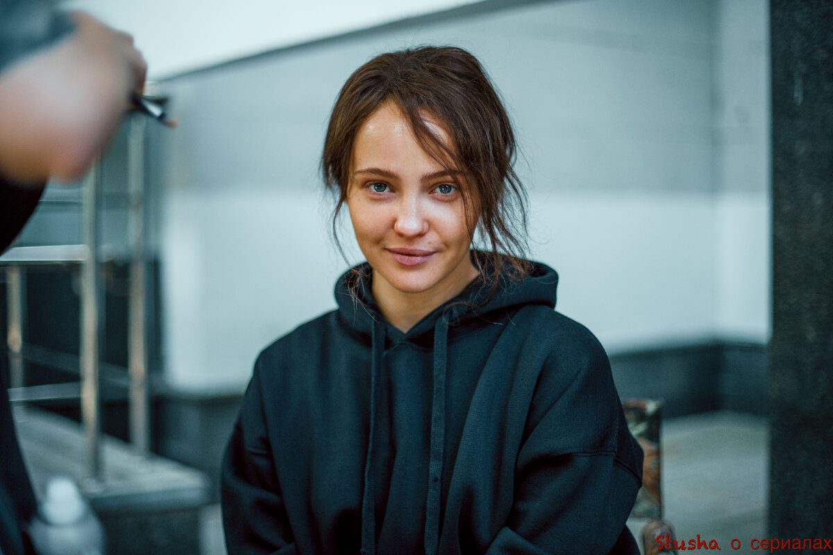 Кадр со съемок сериала "КрисТина"