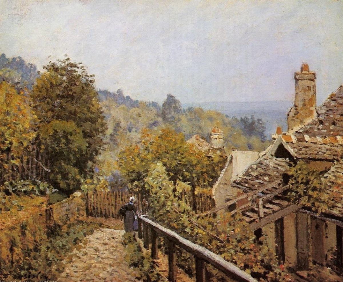 "Садовая дорожка в Лувесьене" (1873)