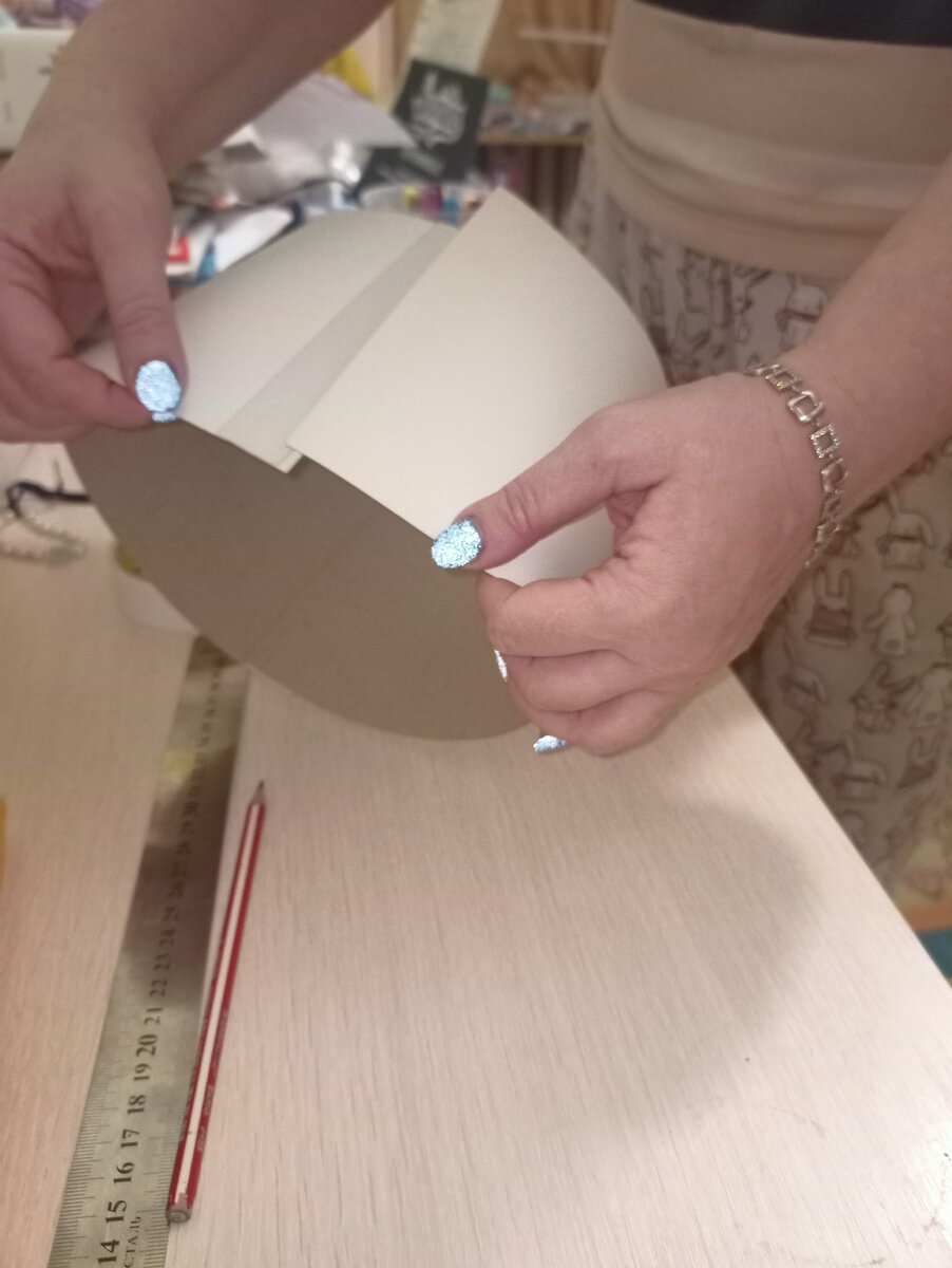 Основа для шапочки из картона