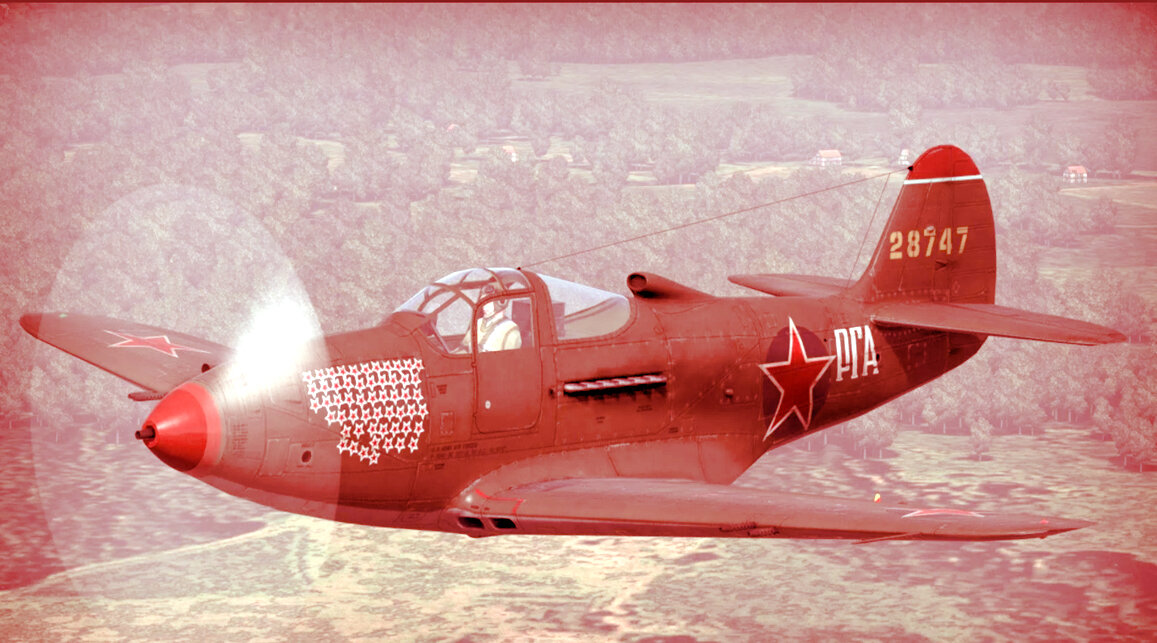 Bell P-39 Airacobra, на котором летал герой в 1943 – 1944 годах.