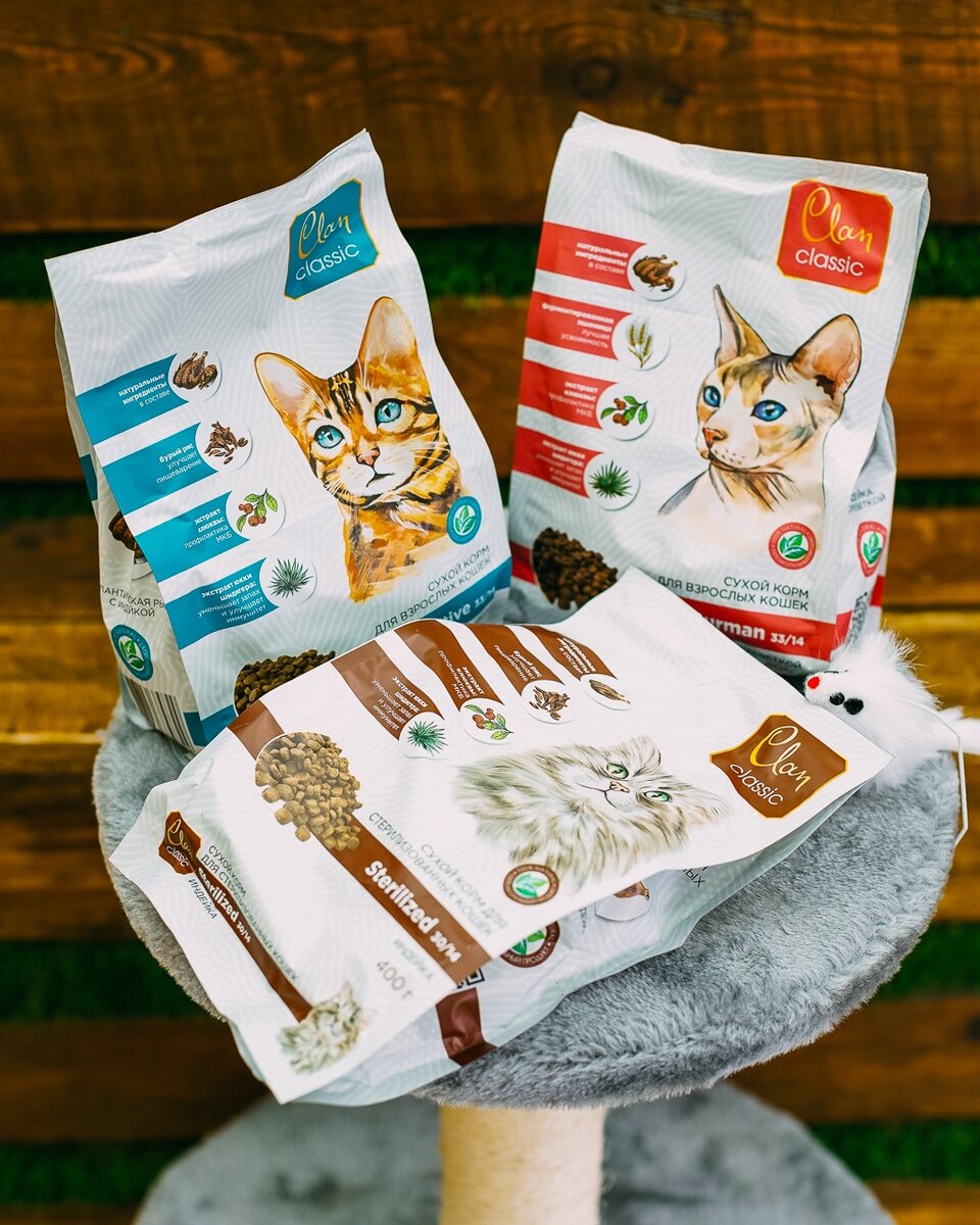 Корм "Clan Classic" для кошек