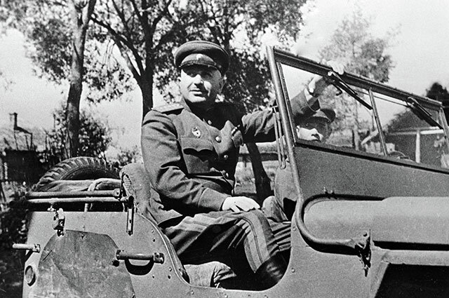 Маршал И.Х.Баграмян командующий войсками 1-го Прибалтийского фронта,1944 г.

