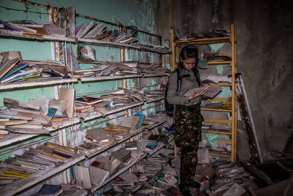 Нашли полную библиотеку книг в городе-призраке Припять, Чернобыльская зона
