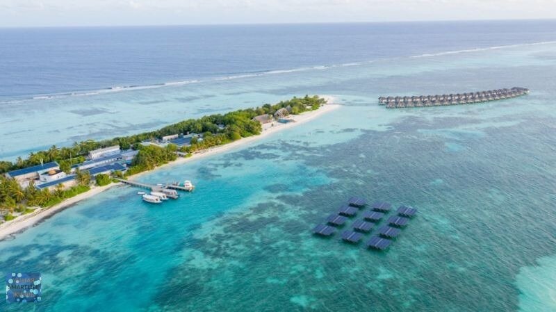 Морская электростанция. Мальдивы.