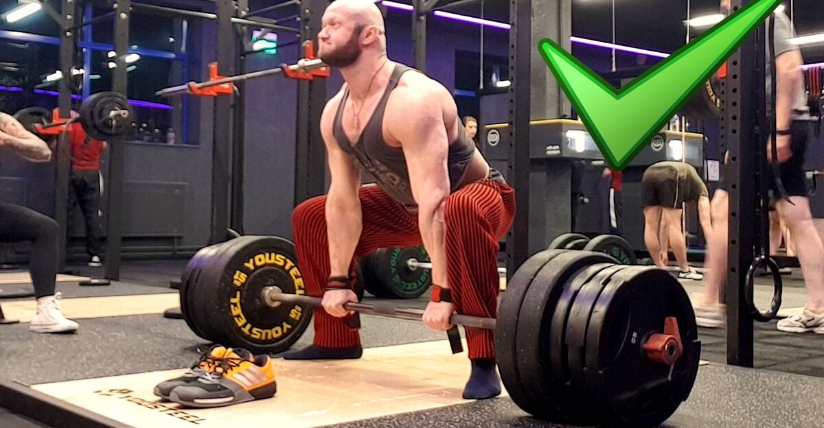 Становая тяга сумо с весом 200 кг