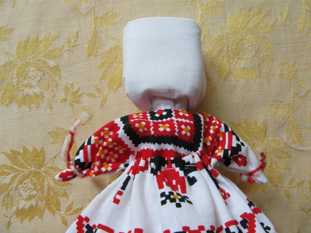 Народная кукла. Схема утяжки лица в народном стиле .Сделать голову.How to Make Handmade Dolls.3ч.