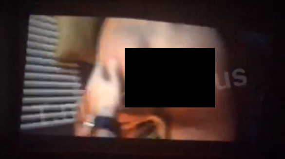 Это конечно же отрывки с кадрами фильма, плохого качества, но так задуманно в фильме, главные герои снимают с*кс на мобильный телефон