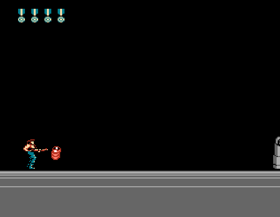 Промежуточный босс 3 уровня: Спидал (Spidal). Кадры из игры «Super Contra».