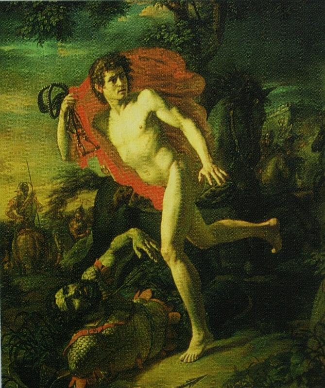 Андрей Иванов. Подвиг молодого киевлянина при осаде Киева печенегами в 968 году, 1910