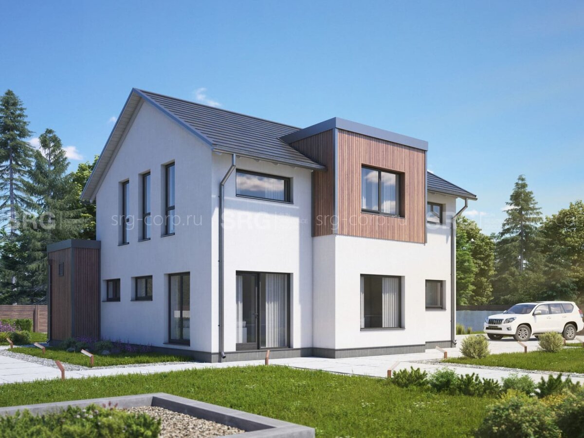 Примеры удачной архитектуры и современного стиля для домов из газобетона