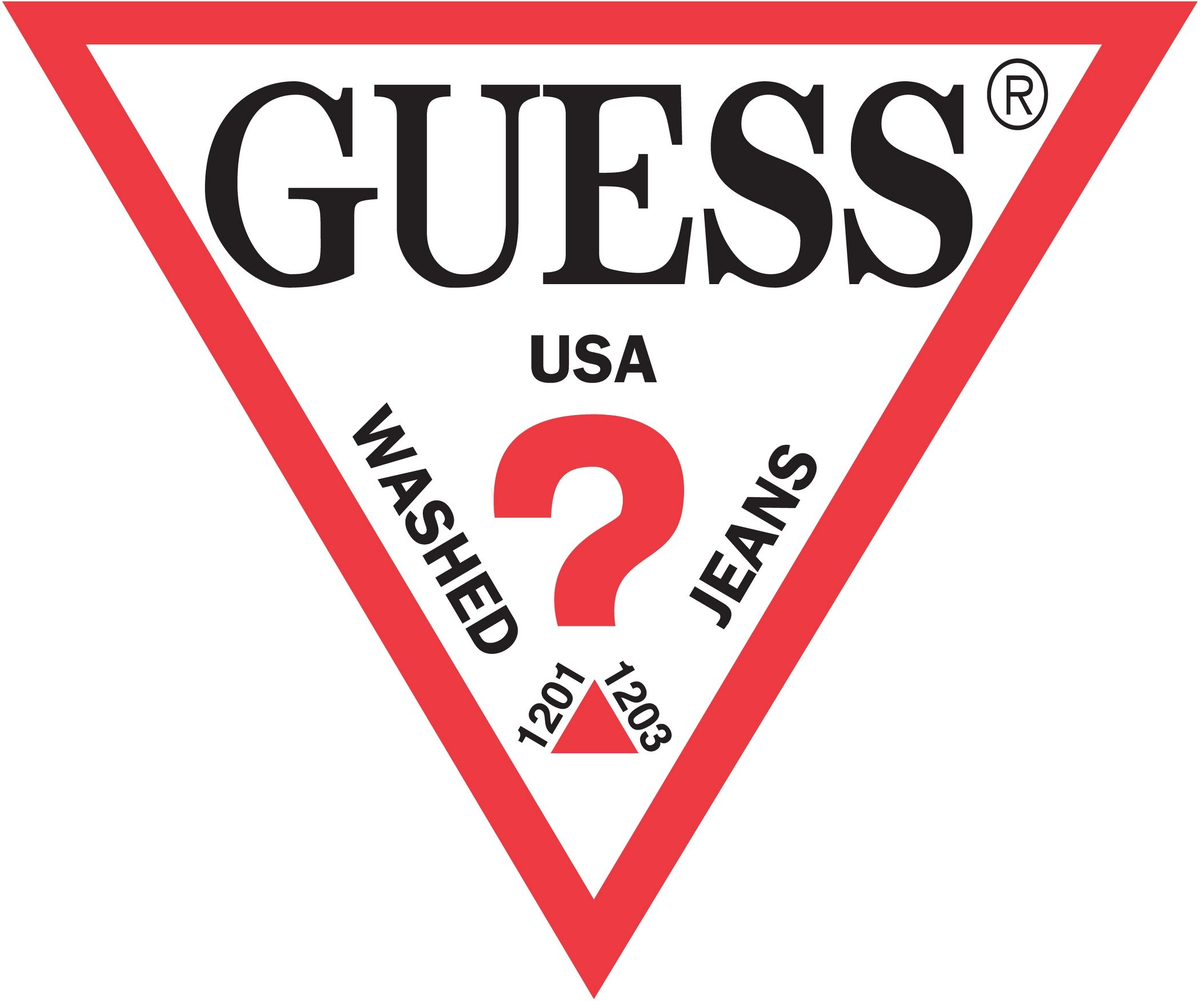 Логотип американского бренда и розничной компании Guess