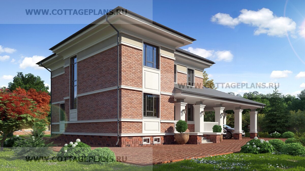 Фасады дома. Источник фото: https://www.cottageplans.ru