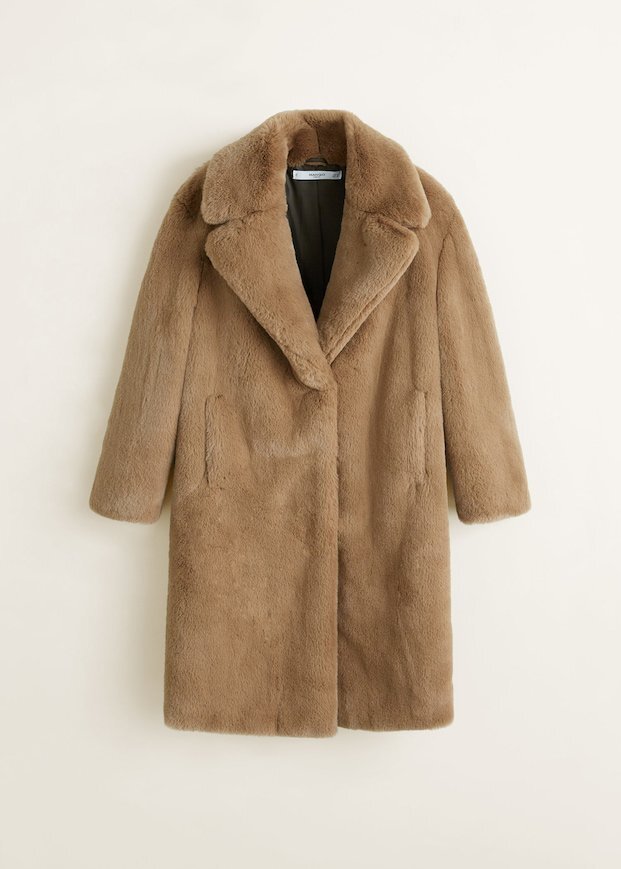 Шуба из искусственного меха.  