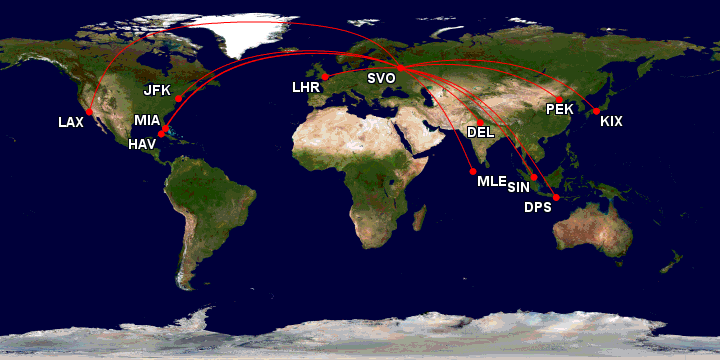Маршрутная сеть A350