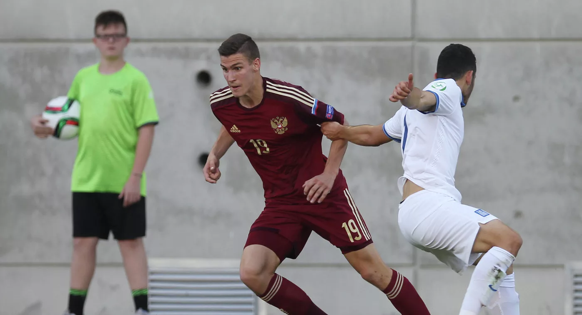 Гасилин в составе молодежной сборной России 